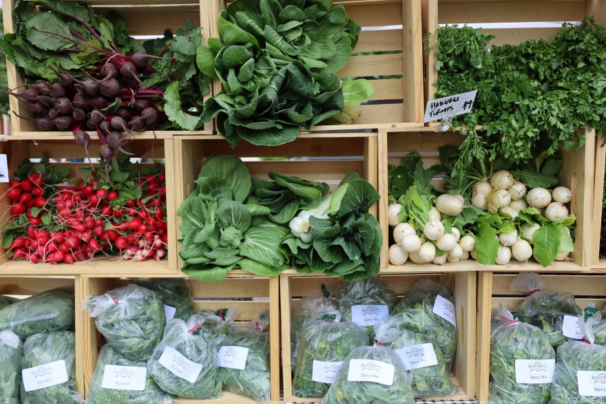 Several vegetables in brackets, including lettuce, ems, bettuce and book.