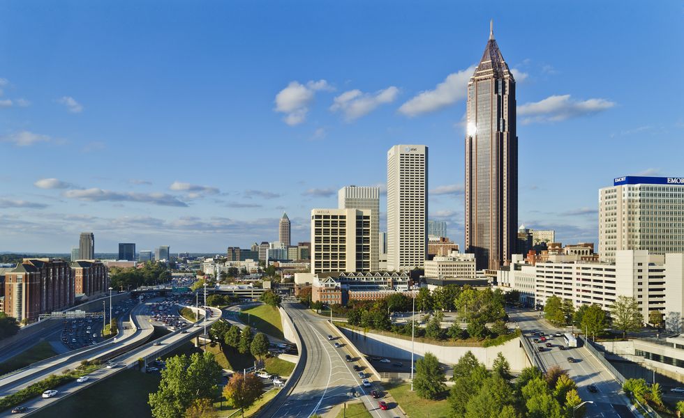USA, Georgia, Atlanta, view of towntown