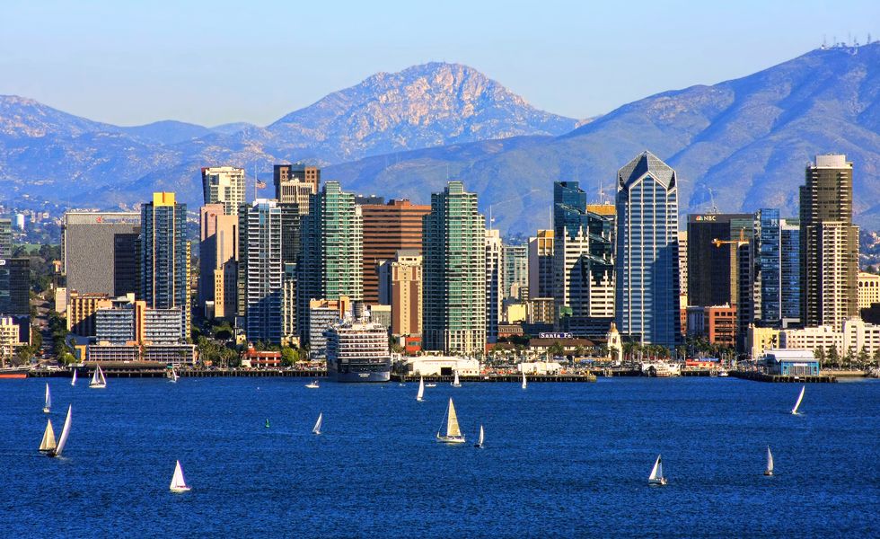 San Diego Harbor on a clear day